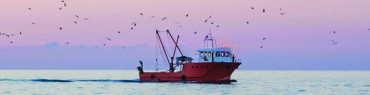 Fishing vessel at sea